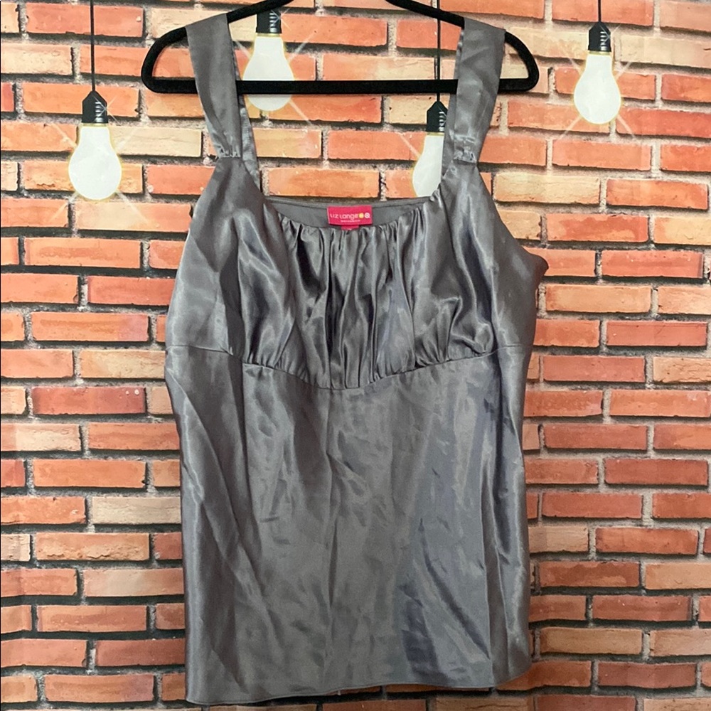 Elegant Gray Sleeveless Top